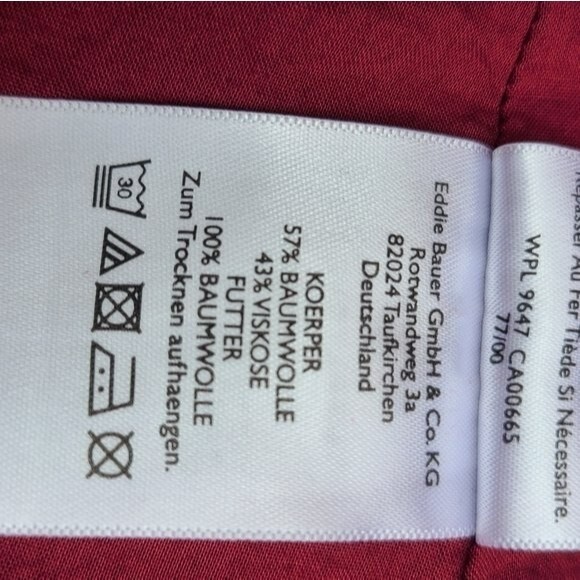 Eddie Bauer Cotton Blend Burgundy/Pink/Lavender Floral Skirt Size M - Picture 11 of 13